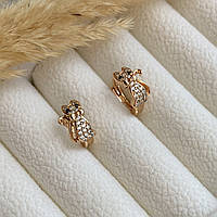 Сережки дитячі котики Xuping Jewelry з медичного золота (АРТ. № 2363)