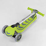 Триколісний складаний самокат Best Scooter 46987 салатовий, фото 6