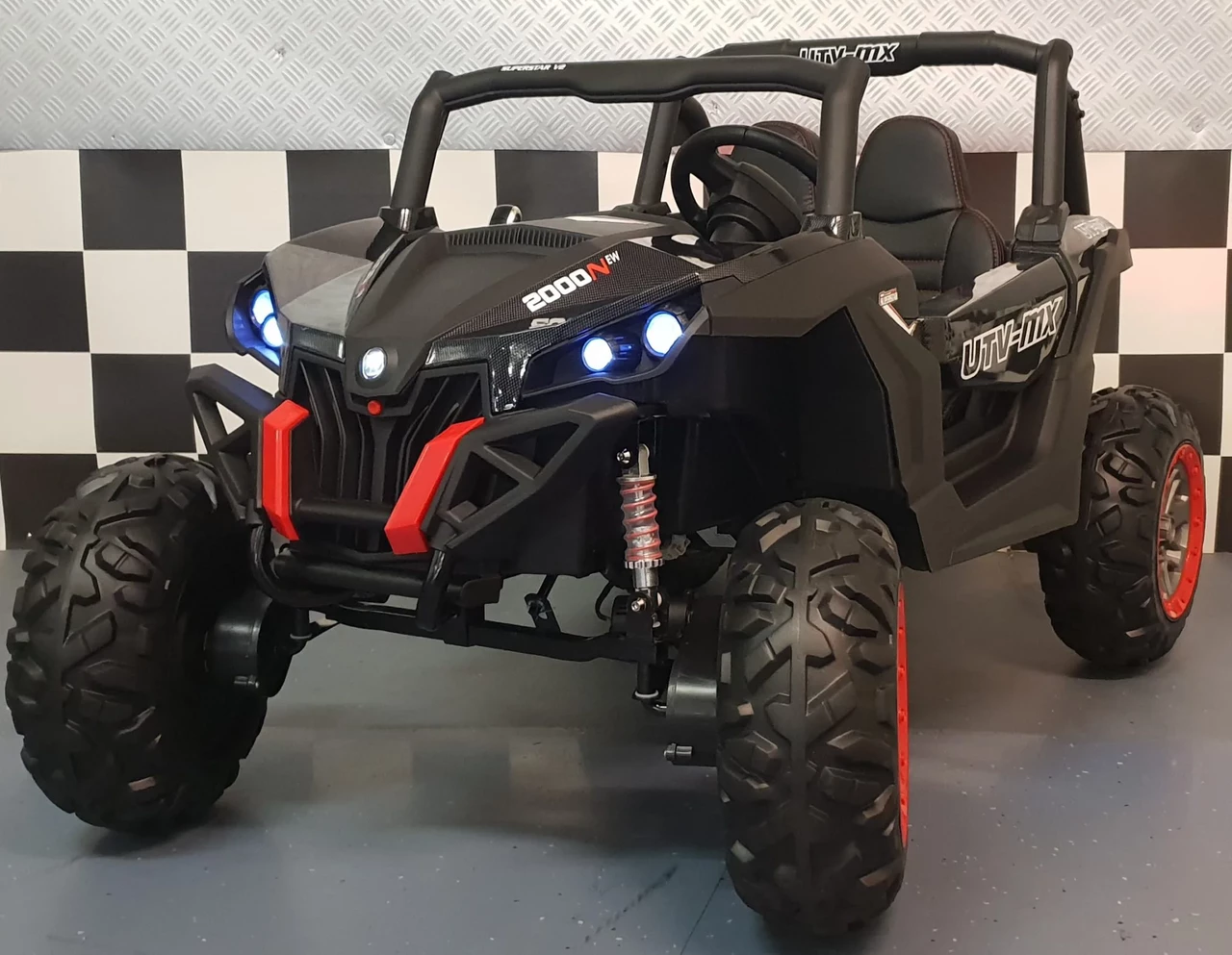 Дитячий електромобіль джип баггі Bambi M 3602EBLR-2 (MP3, SD карта, USB, двигуни 4x35W, акум.12V10AH)