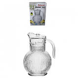 Скляний глечик Helios Кемер з кришкою 1800 мл (J-111B), фото 2