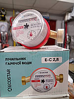 ECOSTAR DN15 1/2" L110 E-C 2,5 Лічильник води Гаряча вода / водомір без штуцерів