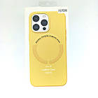 Чохол для iPhone New Leather Case With MagSafe Yellow, фото 4