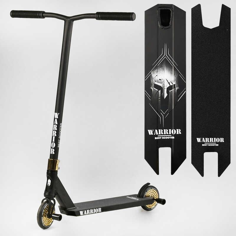 Самокат трюковий Т-50615 Best Scooter "Warrior" чорний, фото 1