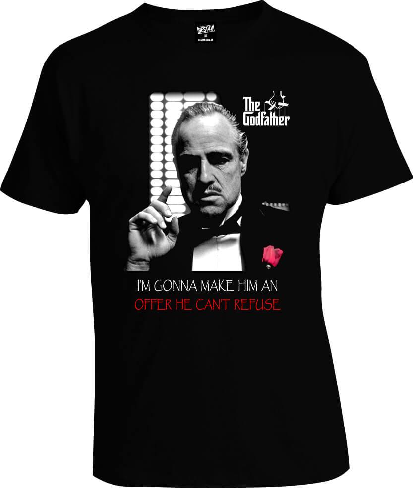 Футболка Godfather Offer | Футболка рок | Футболка чорна | Футболка стильна