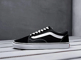 Чоловічі кеди Vans Old Skool чорно-білі кросівки унісекс жіночі демісезон, фото 6