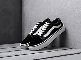 Кеди Vans Old Skool black white низькі кросівки чоловічі чорно білі Ванси, фото 4