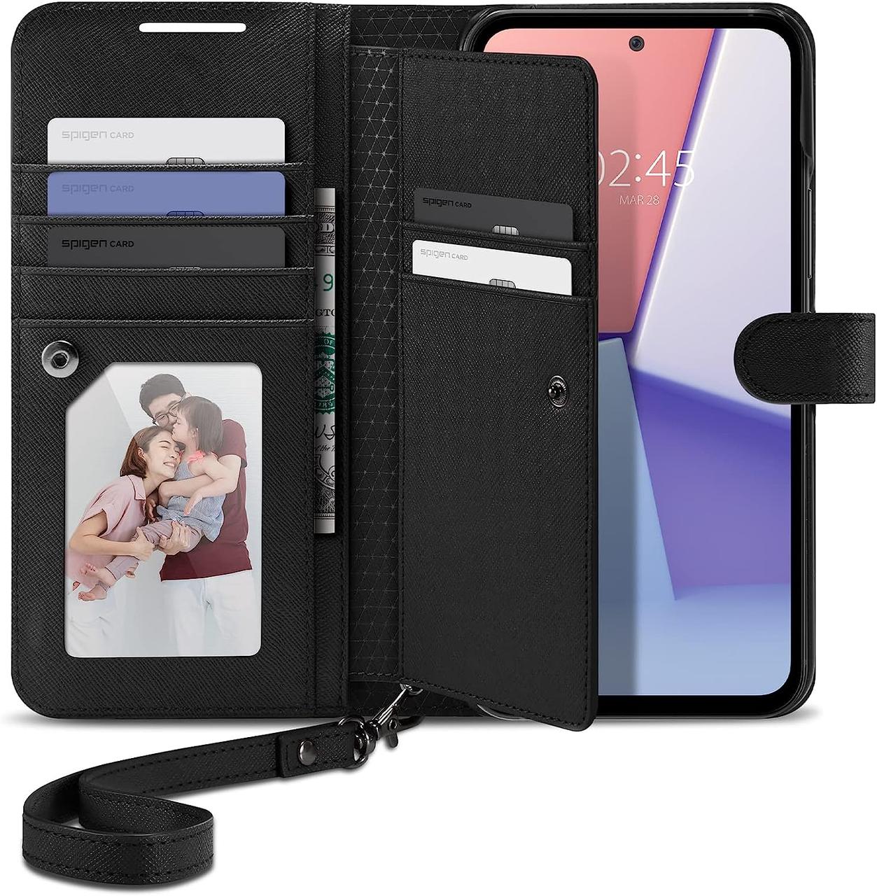 Книжка-Чохол Spigen для Samsung Galaxy A54 5G Wallet S Plus, Black (ACS05893)