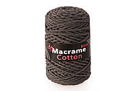 Шнур хлопковый однокрут для макраме 5мм, Серый №7, Candy-Yarn