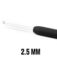 Крючок с черной ручкой KnitPro 2.5мм