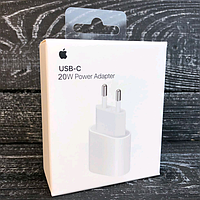 Блок живлення Apple 20W USB-C для айфона, Зарядний пристрій usb type c