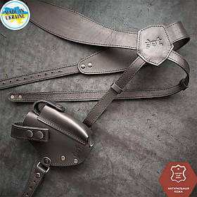 Зручна оперативна кобура прихованого носіння під ПМ із натуральної шкіри.
