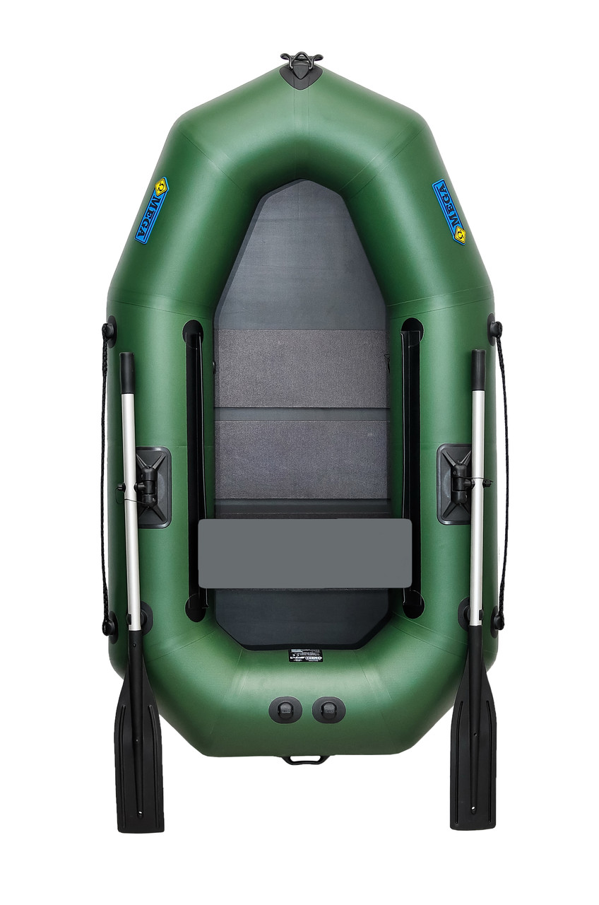 Човен пвх гребний надувний одномісний ΩMega 210LS PS зелений