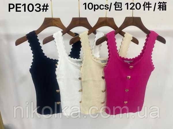 Жіночі майки оптом, S-XL рр., арт. Si-PE103