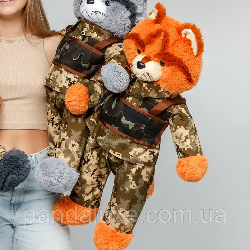 М'яка іграшка плюшевий кіт Солдат, фото 3