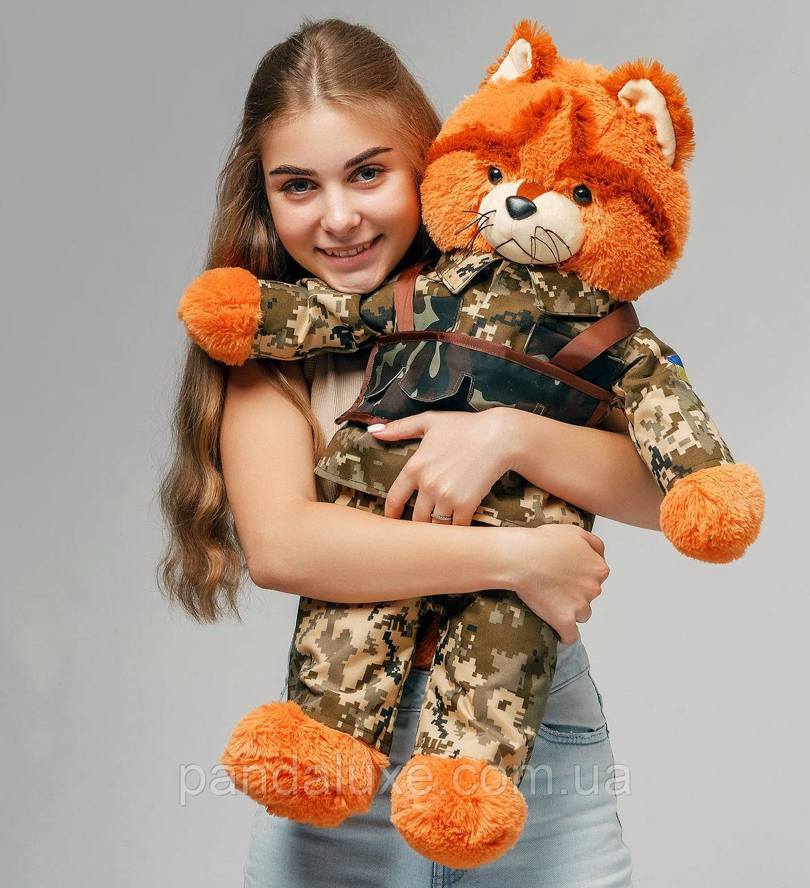 М'яка іграшка плюшевий кіт Солдат