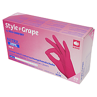 Style, 100 шт, нитриловые, медицинские перчатки, нестерильные, Ampri Grape (виноградний)