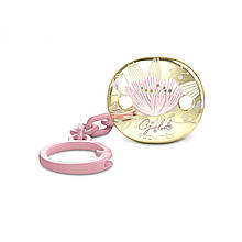 Кліпса для пустушки, "Gold Edition"/рожева