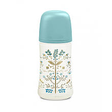 Пляшечка, 270 мл, фізіологічна соска повільний потік, "Gold Edition"/блакитна