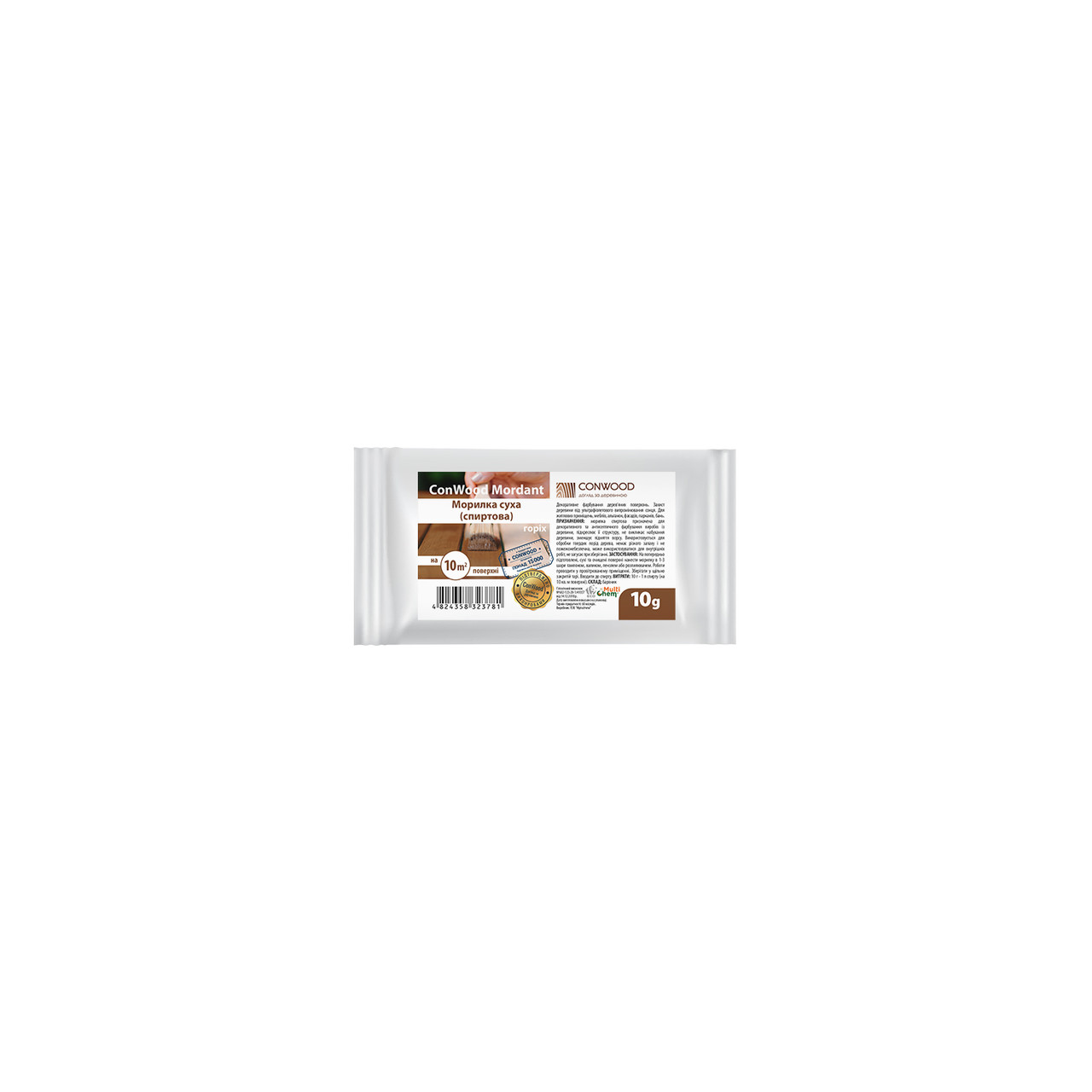 Морилка суха спиртова ConWood Mordant Горіх, 50 мл