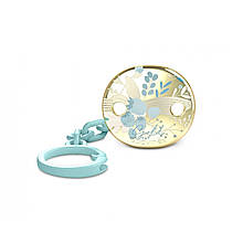 Кліпса для пустушки, "Gold Edition"/блакитна