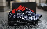 Мужские кроссовки Nike Air Max Plus TN Black France Blue White Обувь Найк Аир Макс ТН Плюс весна лето осень