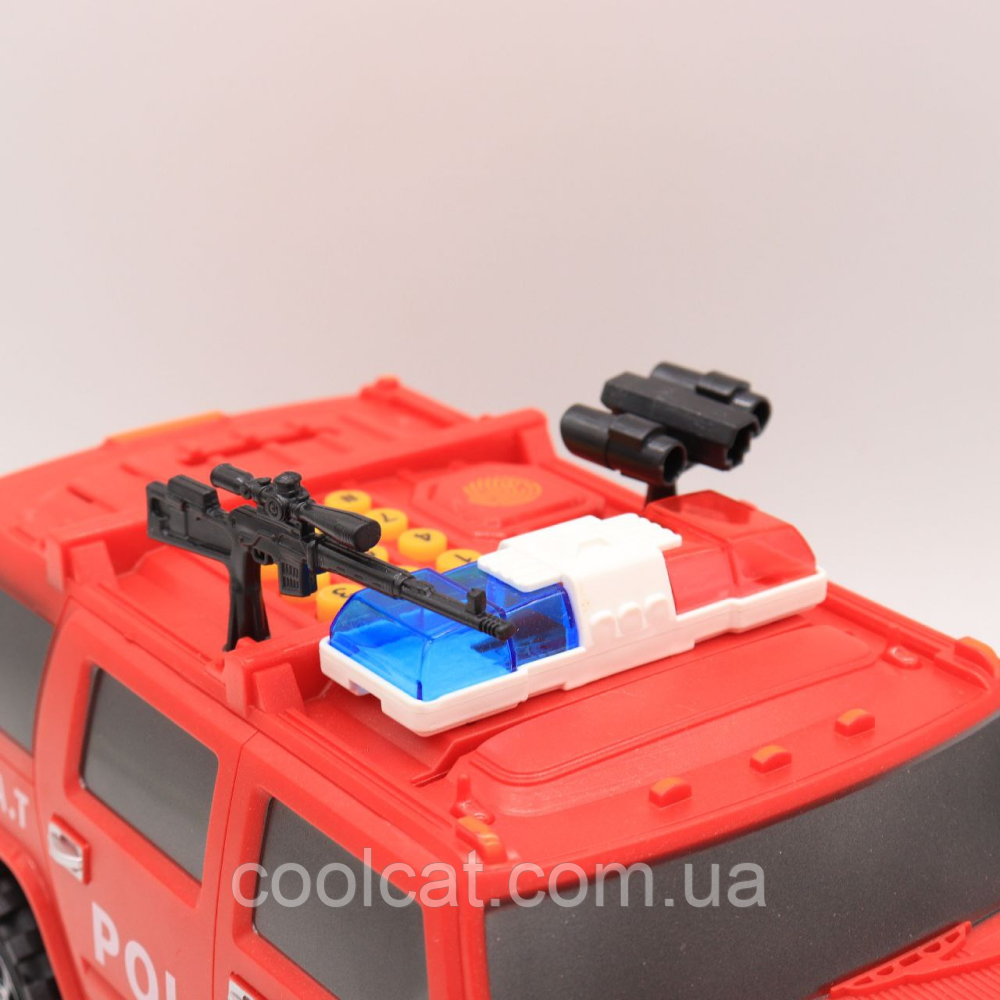 Машинка копилка с кодовым замком, Красная / Электронная копилка сейф - фото 4 - id-p1897266011