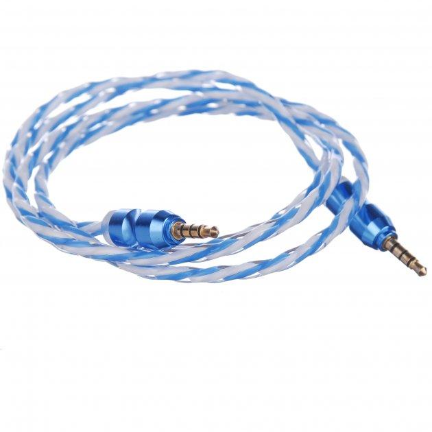 AUX кабель (3.5mm/1м) сіліконовий- кольоровий, фото 1