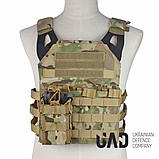 Підсумок військовий подвійний для магазинів AK/AR UAD Мультикамуфляж, фото 6