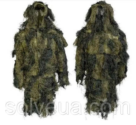 Маскувальний костюм Кікімора GHILLIE MIL-TEC ANTI FIRE WOODLAND 11961820.solve