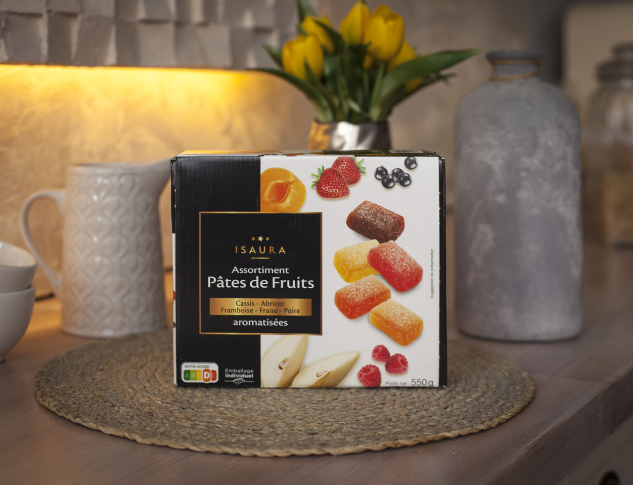 Французский натуральный мармелад Isaura "Pates de Fruits" 550 гр