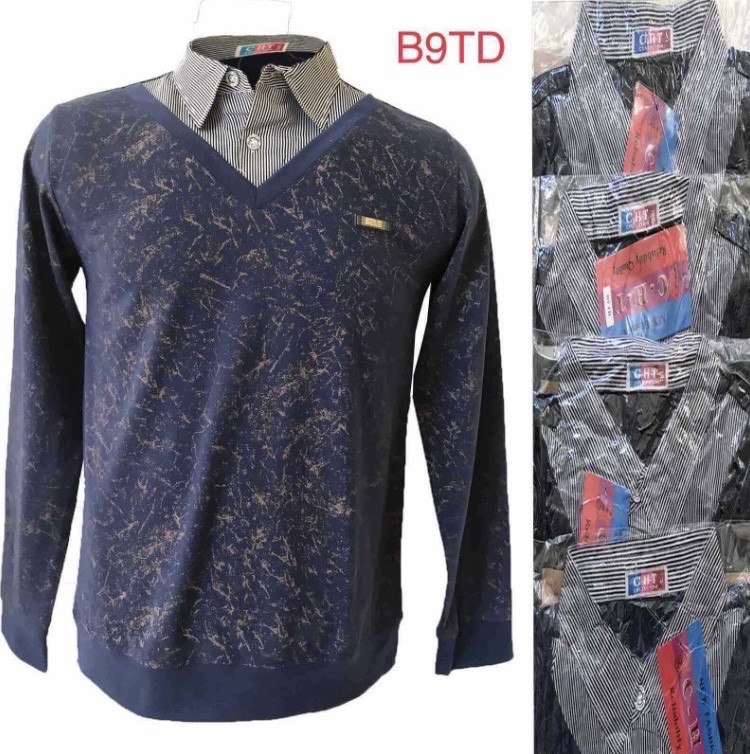 Батник дитячий підліток трикотаж розмір L-2XL (40-48) Мікс (від 5 шт.)