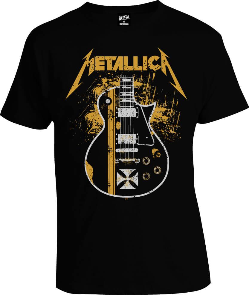 Футболка Metallica Guitar | Футболка металіка | Футболка чорна | Футболка музична