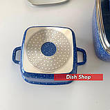 Набір квадратних каструль (казанів) Benson з гранітним антипригарним покриттям, фото 2