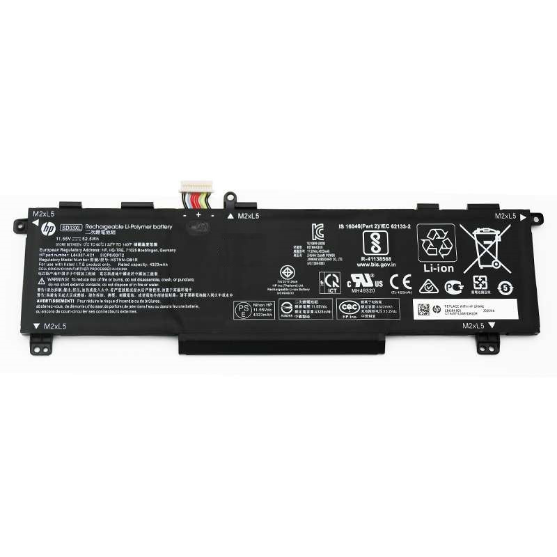 Оригінальна батарея до ноутбука HP Omen 15-EK 15-EN - SD03XL (11.55V 52.5Wh 4323mAh)