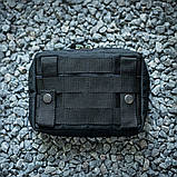 Тактичний маленький утилітарний підсумок чохол FORTOOL X2 органайзер чорний для смартфона сумка з MOLLE TB, фото 3