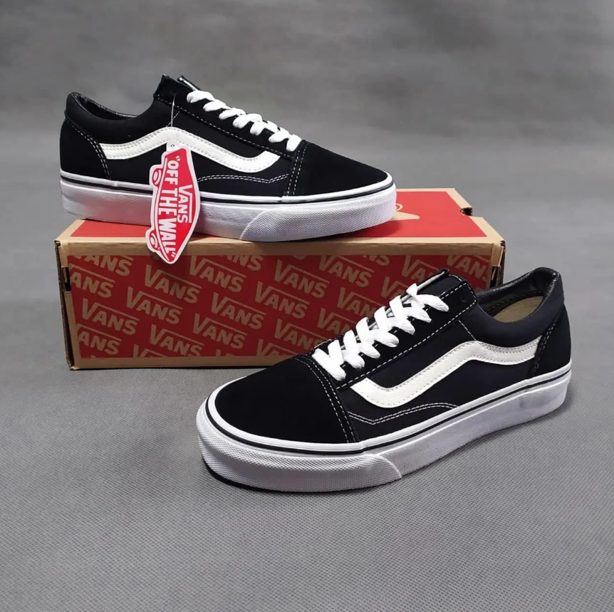 Чоловічі кеди Vans Old Skool чорно-білі кросівки замша унісекс жіночі демісезон, фото 1
