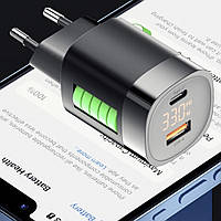 Essager 33 Вт GaN USB C зарядное устройство цифровой дисплей PD быстрая зарядка для iPhone 13 12 Max Pro iPad