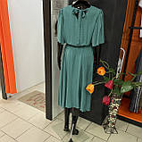 Плаття віскоза короткий рукав міді пояс 50 морська хвиля, фото 10