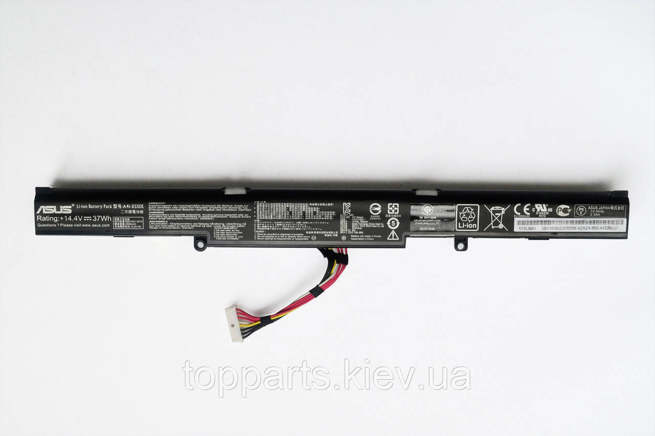 Батарея для ноутбука Asus X550D Series A41-X550E, 37Wh (2500mAh) 14.4V Li-ion ОРИГІНАЛЬНА, фото 1