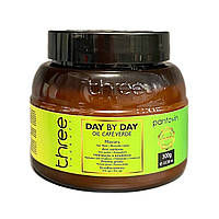 Лечебная маска для увеличения диаметра волоса, Three Therapy, Day by Day Café Verde Hair Mask, 300ml