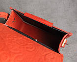 Шкіряна сумка червона сумка ручної роботи, сумка через плече, фото 7