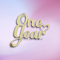 Торцевой топпер One year 9 см