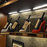 Креативна підставка тримач для вина у вигляді туфлі на високих підборах RESTEQ, білий, фото 3