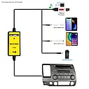 Автомобільний перехідник для MP3 CD, USB, AUX-вхід, адаптер для Honda Accord Pilot Civic CR-V Acura, фото 4