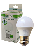 Светодиодная LED лампа декоративный шар P45 GLX 7W 4100К Е27 155-285V 700Lm