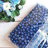 Перли Синій штучний. 8 мм. Вага 100 грамів (приблизно 400 шт.)