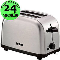 Тостер TEFAL Ultra Mini, нержавеющая сталь, на 2 тоста, кухонный (для дома), тефаль