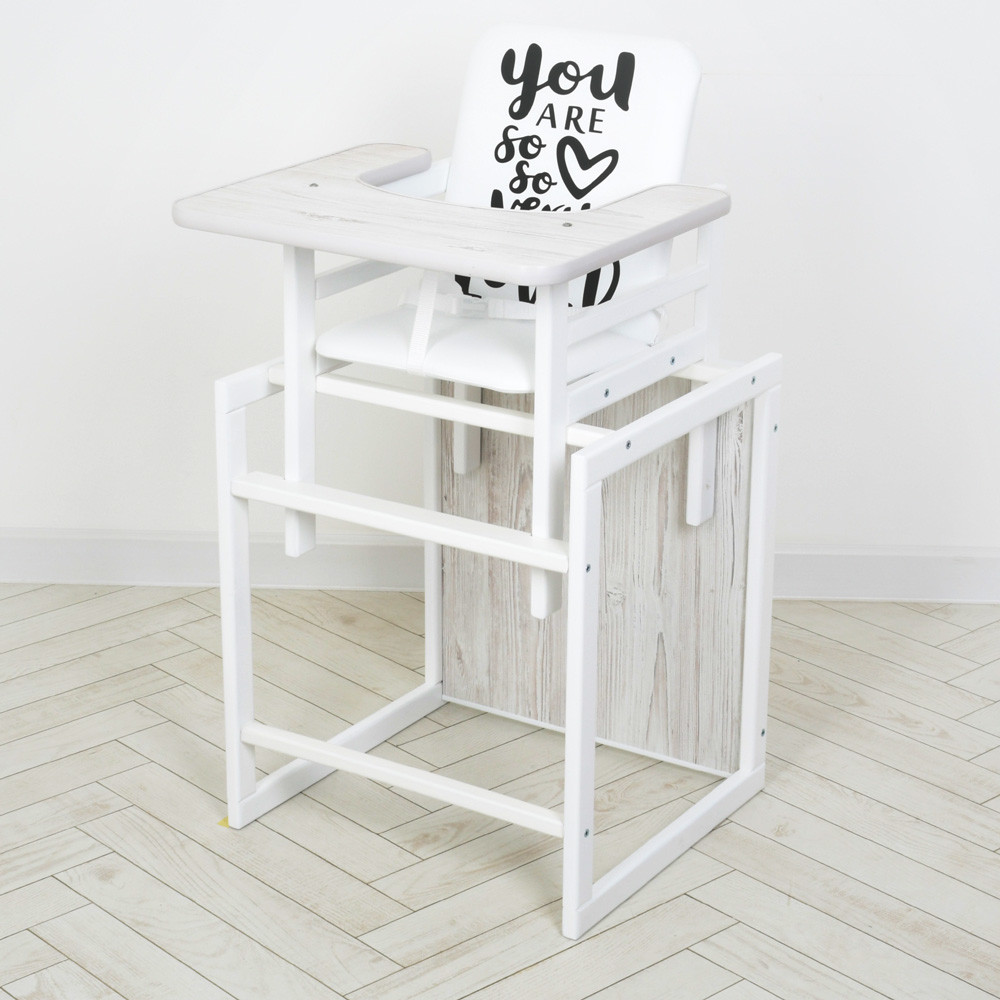 Стільчик-трансформер для годування Ommi Nature аляска, фото 1