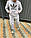 Костюм двонитка Lil hoodie+pants big logo світло-сірий + носки в подарок, фото 4
