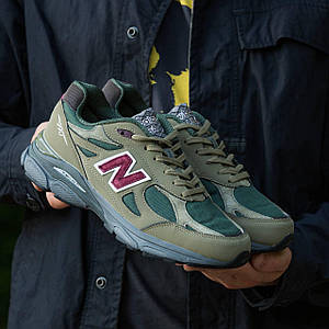 Чоловічі Кросівки New Balance 990 V3 x Teddy Santis Green Purple 40-41-42-43-44-45